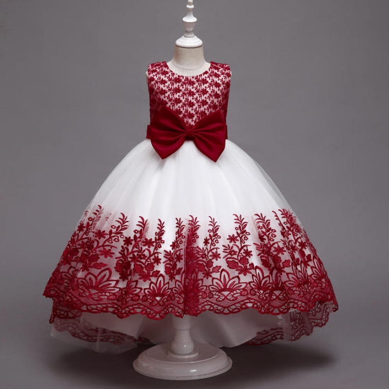 Girl Princess váy trẻ em trang phục tiệc cưới buổi tối chính thức cho cô gái trẻ em mặc váy hoa mùa hè