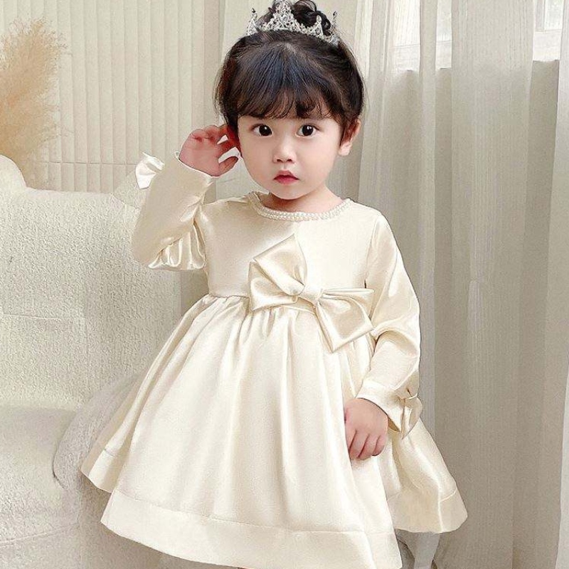 Baige Children Dress Party mặc váy hoanai dãynhà hoa 6 tuổi sinhnhật Áo choàng 9105