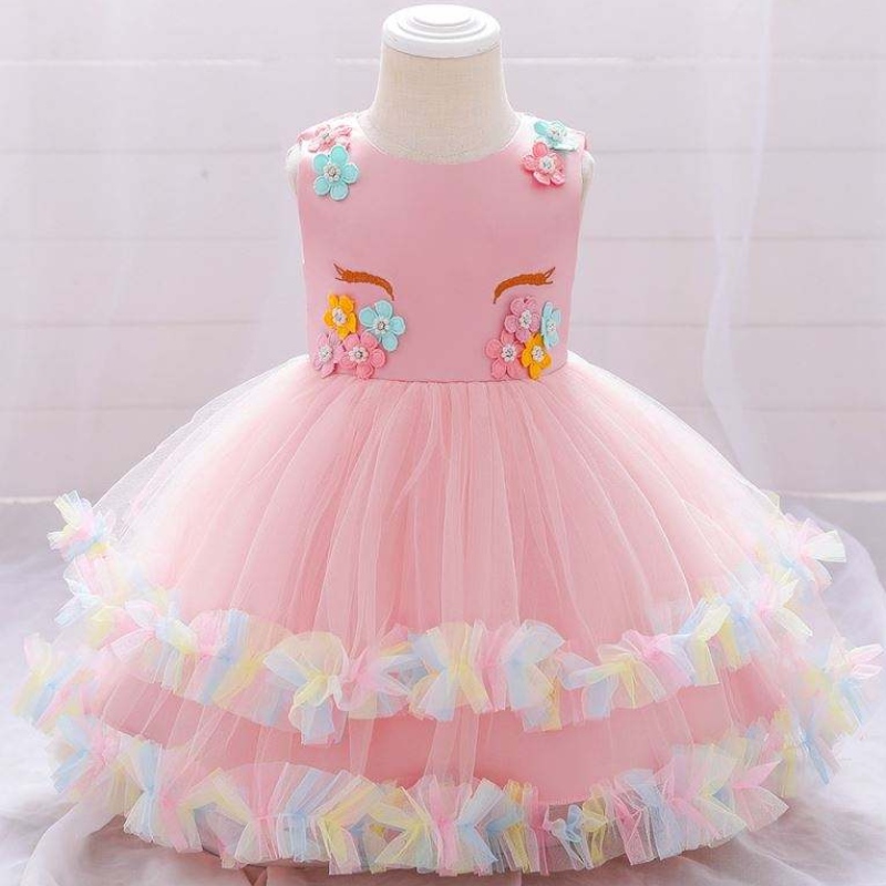 Baige Children Party Party Princess Dress Up hoa Gilr váy trẻ em Váy tiệc cưới