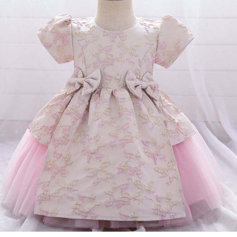 Meiqii 0-6years Satin Tulle Kids Party mặc đồ trẻ sơ sinh Trang phục công chúanhỏ Baptsim Quần áo L1975XZ