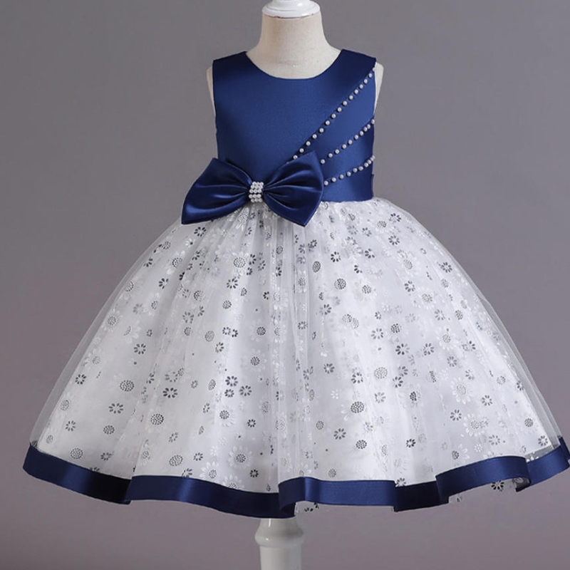 Váy công chúa đám cưới của cô gái hoa cho bữa tiệc sinhnhật đầu tiên