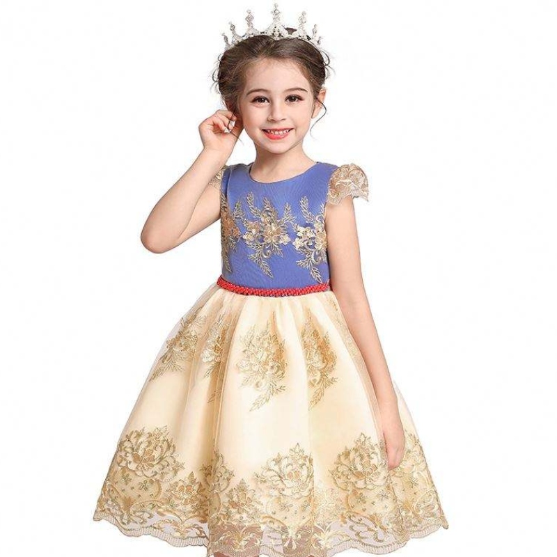 2020 Trẻ em mới \\\\ quần áo Maxi Leak Back Girl Dress Ren Princess Dress L5192