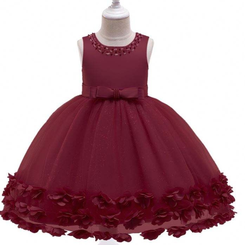 Baige Wholesale Princess Dress Dress Girls Bữa tiệc sinhnhật Trang phục đám cưới
