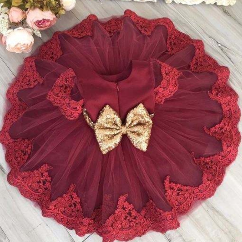 Baige Wholesale Children Dress Váy cô gái dễ thương Trang phục Dòng vàng trẻ em Váy L1926XZ