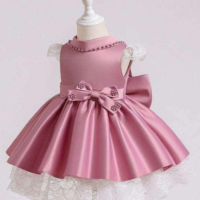 BAIGE Thiết kế mớinhất Bé gái ăn mặc quần áo hoa cô gái sequined Princess Dress Christmas Baby Girl Dress XZ003