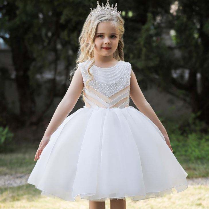 Baige Sequin Princess Girls Váy sinhnhật DREATE Bữa tiệc cô gái đáng yêu cho trẻ em 6 tuổi Thiết kế trang phục cho bé gái cho phép báp têm