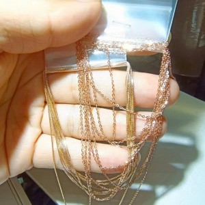 18K/14K/10K/9K Vòng cổ vàng DIY đã sẵn sàng để vận chuyển