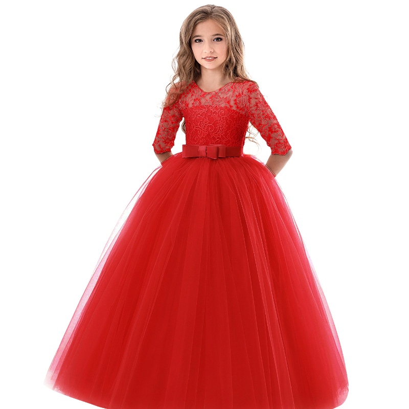 Sản phẩm mới 2022 Puffy Lace Girl Cô gái Váy cho đám cưới Ball Girl Party Communion Mặc quần áo