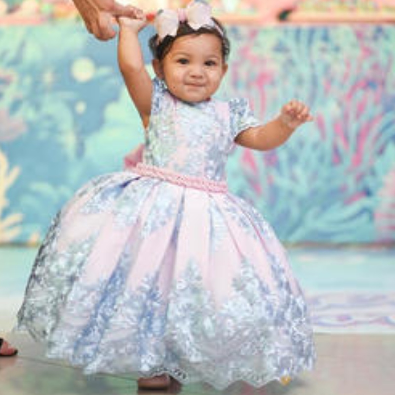 Nhà máy cung cấp quần áo trẻ em quần áo sinhnhật Giáng sinh trang phục bữa tiệc ren công chúa cô gái đám cưới trang phục chính thức váy trẻ em