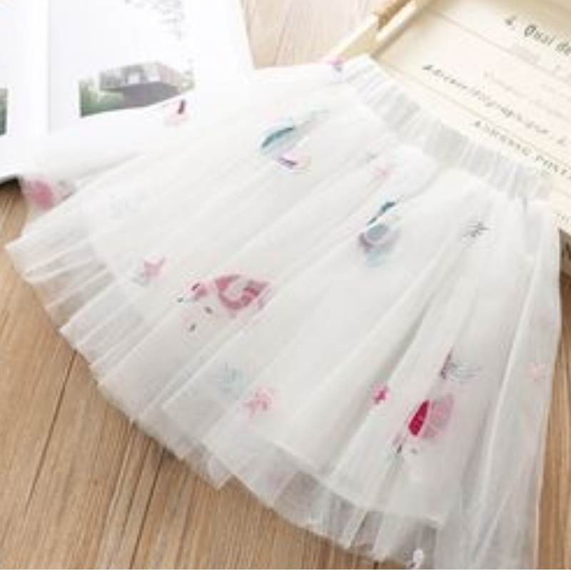 Bé gái Unicorn ăn mặc áo Summer quần áo ngực+Tut u công chúa mặc trẻ con Quần áo ngắn Sleevel Set Children 2pcs Party Costume