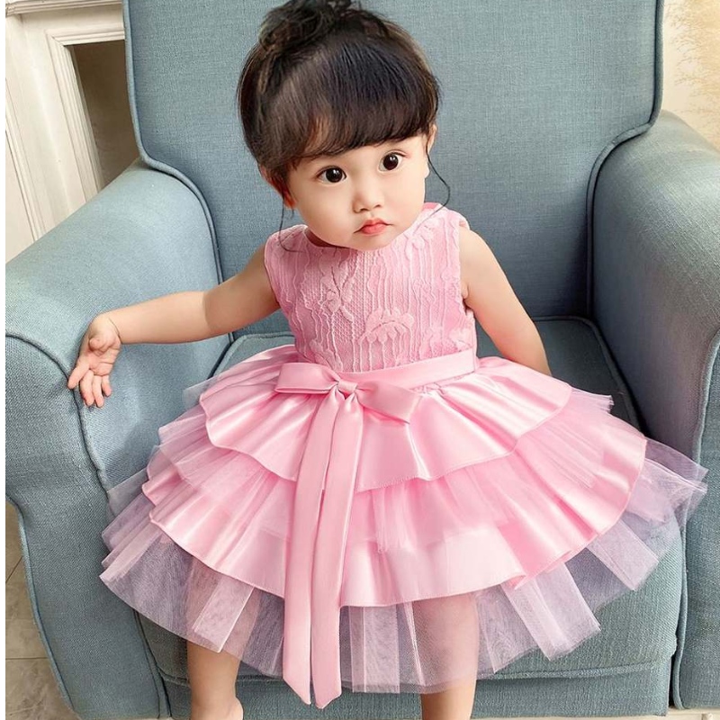 Baige Children Dresses Thiết kế bánh cho chiếc váy dự tiệc sinhnhật 0-2Y