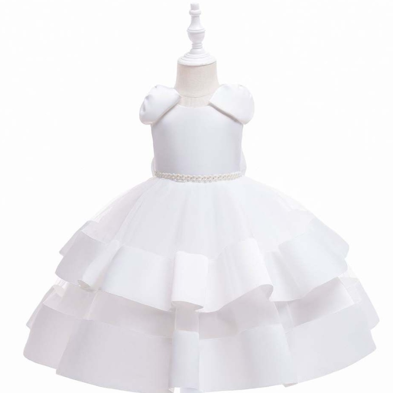 Váy hoa màu trắng baige váy cổ tích đám cưới lớnnơnơ hố công chúa