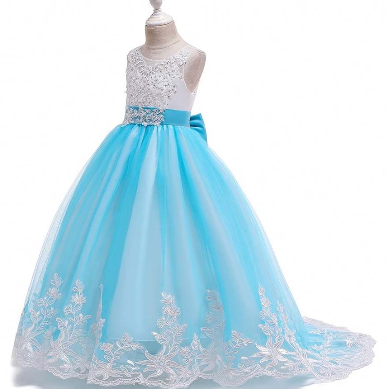 Baige Fancy Little Girls Prom Diamond Dresses Passy Party Maxi For cho trẻ em Long Children Maxi Ball áo choàng