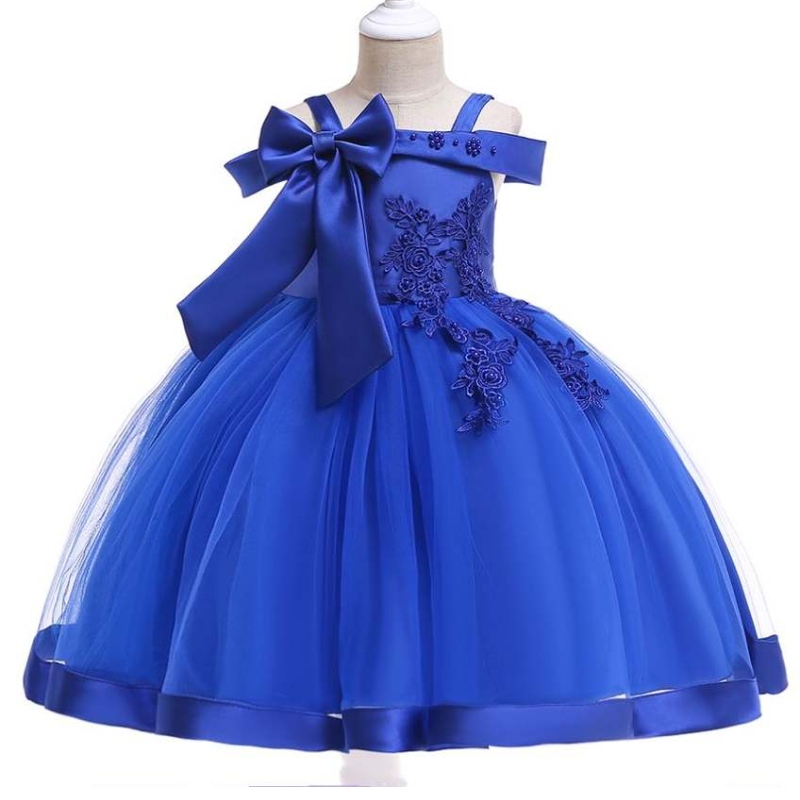 Baige New Kids Party Dress Wholesale Baby Kids Thiết kế trẻ em Váy L5081