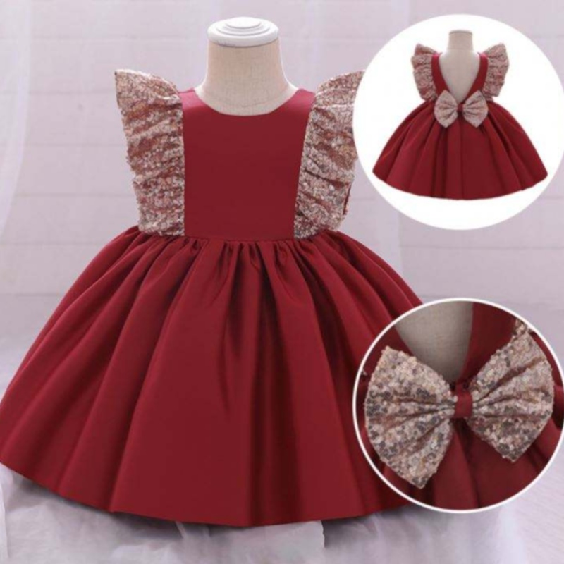 BAIGE MỚI Hoa bé gái Maxi Maxi First Communion Ăn mặc với cây cung đáng yêu