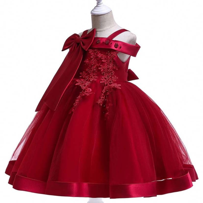 Baige Kids may mặc bán buôn bé gáinhỏ FROCKS LACE KIDS Tiệc cưới váy cô dâu L5081