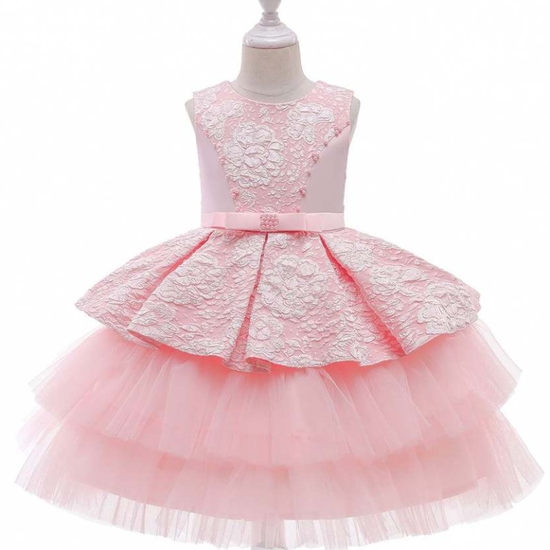 Baige Baby Girls Party Prom Quần áo Hoa Girls Princess Wedding Ball váy dạ hội