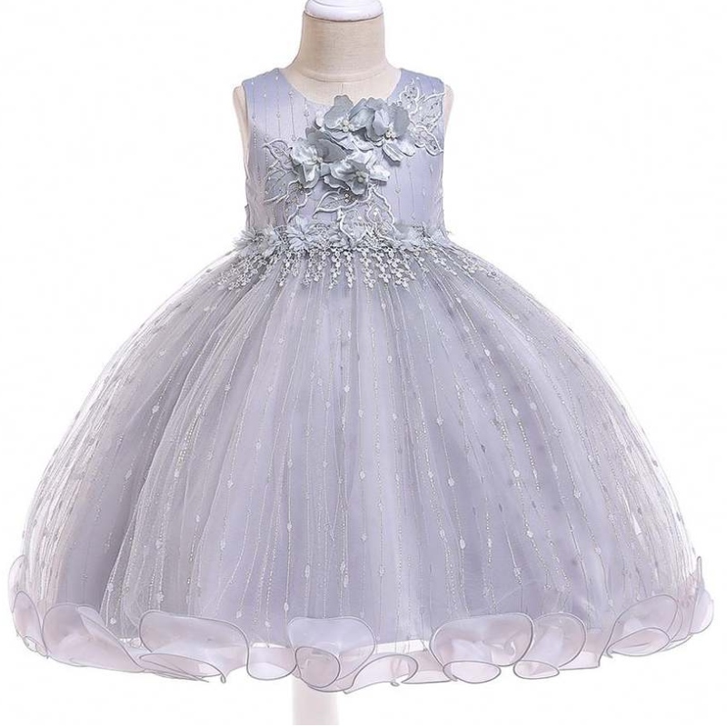 Baige China Factory Giá trực tiếp Trang phục trẻ em hình ảnh cô gái váy mặc quần áo trẻ em L5101