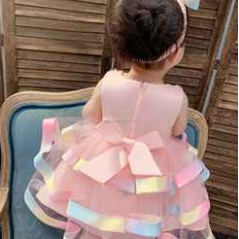 Baige Wholesale Kids Party mặc váy sơ sinh Tutu Thiết kế bé gái Bánh hoa Bánh sinhnhật
