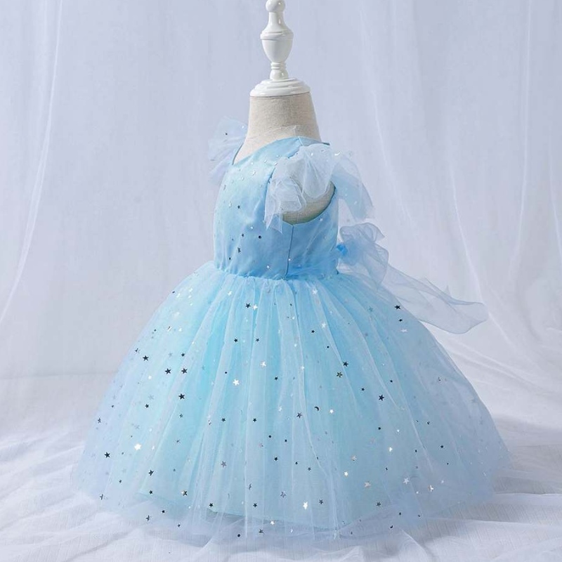 Baige v cổ cô gái tiệc tùng trẻ em Mini Summer Wear Bling Kids Ling