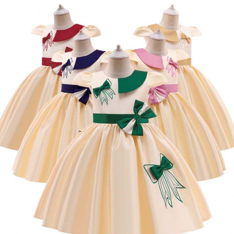 Baige Thiết kế mớinhất Sinhnhật Bữa tiệc Hoa Trẻ em Quần áo Đám cưới Công chúanhỏ trẻ em quần áonữ