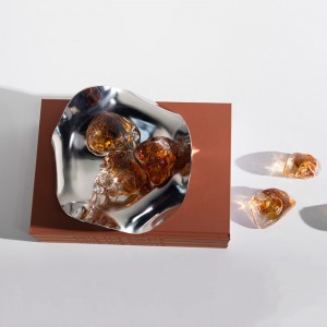 Khay lượn sóng bạc