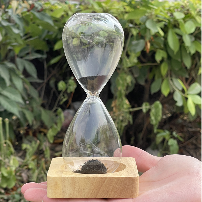 Amazon Hot Deals Kính quà tặng lưuniệm sáng tạo bằng tay 15/30minute Timer Timer Đồng hồ cát với đế bằng gỗ