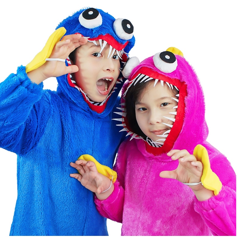 Thiết kế mới Kids Jumpsuit Poppy Playtime Cosplay Cosplay Trang phục Halloween cho bé trai và bé gái