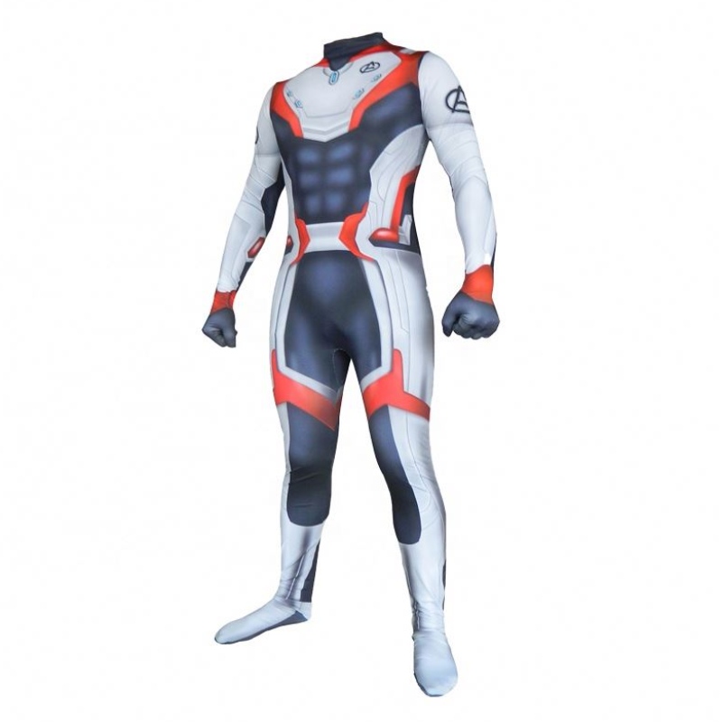 Ecoparty Phong cách mới Avenger 4 Endgame Quantum Realm Superhero Cosplay Cosplay Zentai Bodysuit Jumpsuits For Men Người lớn Trang phục