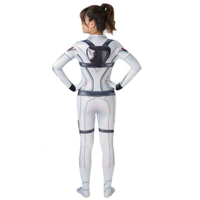Phim bán buôn Đen&WHITE Halloween Cosplay Full Body Catsuit cho phụnữ Trang phục góa phụ đen