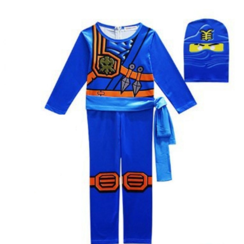 Bánnóng Halloween Trẻ em thích tiệc tùng Ninja Go Trang phục cho trẻ em Ninja Cosplay Jumpsuits Set