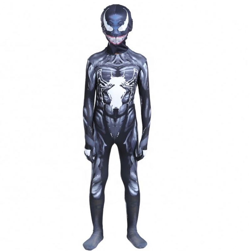 Bodysuit Black Bodysuit Người lớn Boys Superhero Action Hình Jumpsuit Spiderman Halloween Cosplay Scorpion Venom để bán trang phục