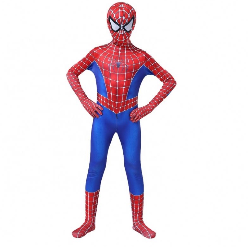 Bộ phim kinh điển của bộ phim kinh điển Anime Jumpsuit cho Halloween Carnival Amazing Spiderman Cosplay Cosplay cho trẻ em với mặtnạ