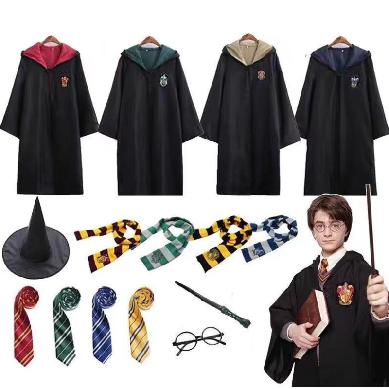 Magic Robe Cape Cosplay Quần áo Phụ kiện Trẻ em Wizard Cosplay TV&movie Cosplay Harrypotterr Trang phục
