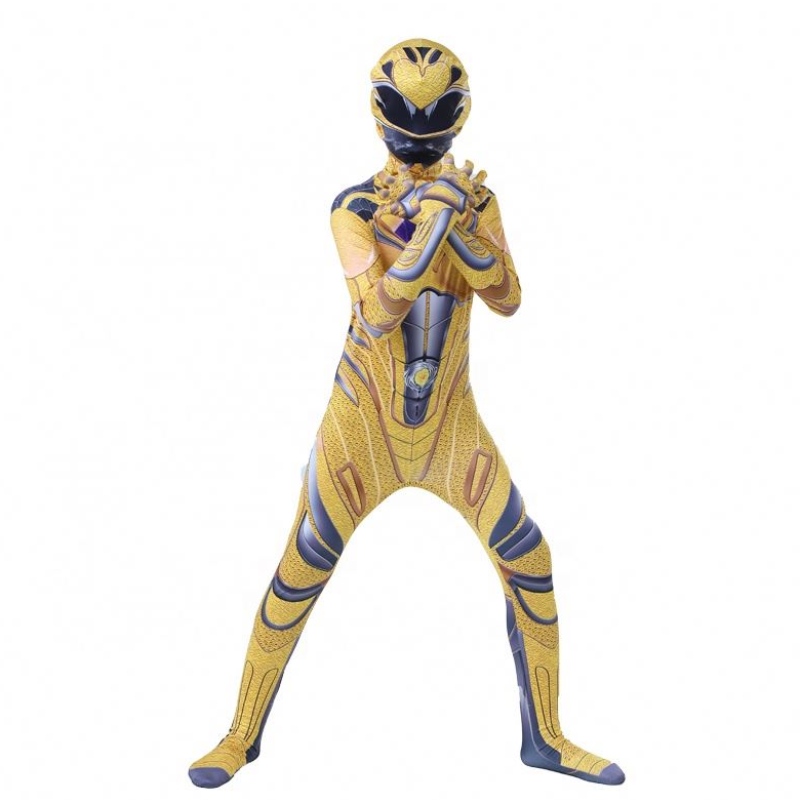 Phim hottest Halloween Jumpsuit Anime Superhero Zentai Power Ranger Trang phục cho bé trai