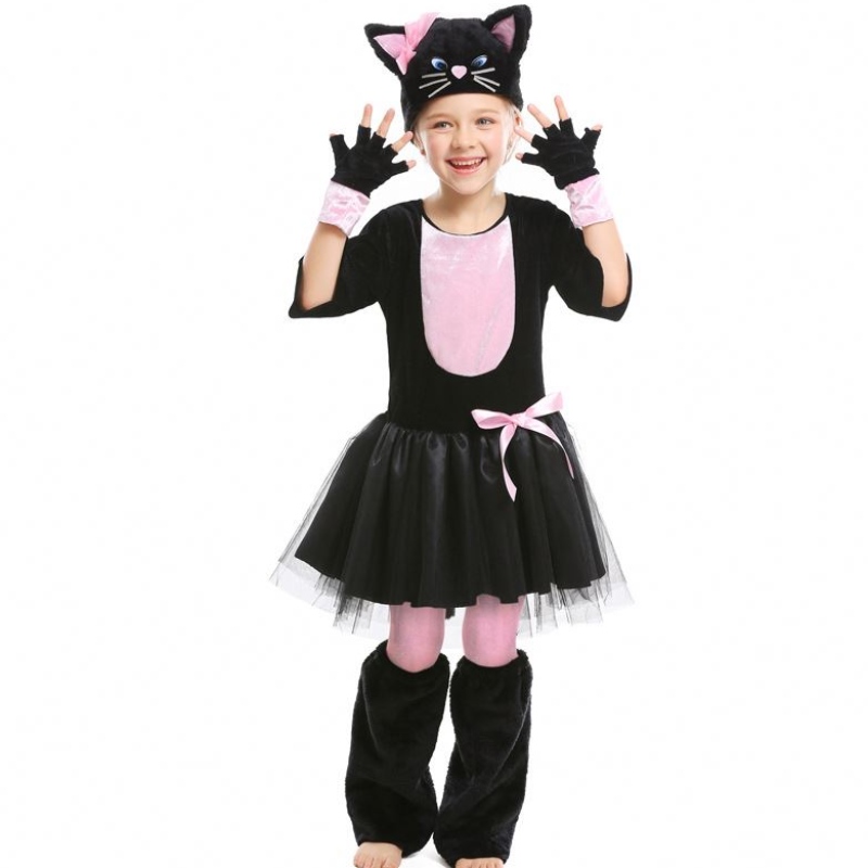 Trang phục Kitty Kitty Trang phục Halloween Trang phục mèo đen cho trẻ em 4-12Y DGHC-069
