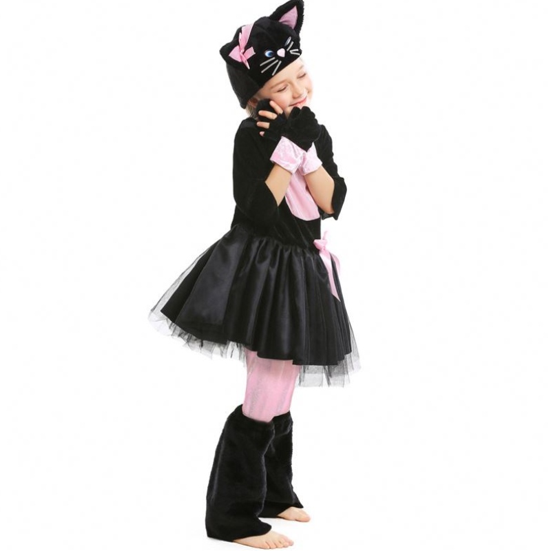 Trang phục Kitty Kitty Trang phục Halloween Trang phục mèo đen cho trẻ em 4-12Y DGHC-069