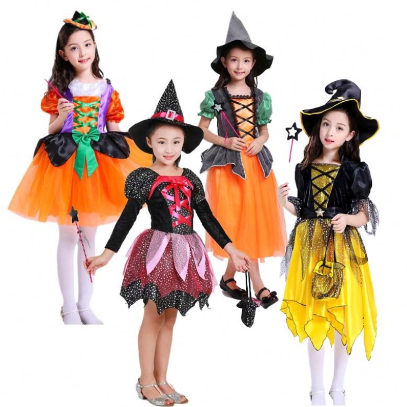2022 Halloween Party Dress Up Trang phục khiêu vũ phù thủy với phù thủy HCVM-004