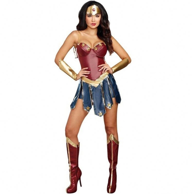 2021 Đảng Sexy Wonder Woman Trang phục Halloween chongười lớn