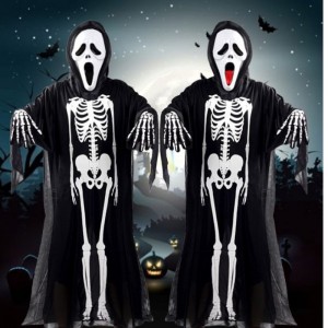 Lễ kỷniệm bữa tiệc Cosquerade Cosplay Halloween Trang phục Ghost Quần áo Người dân Skeleton Quần áo quần áo hộp sọ quần áo
