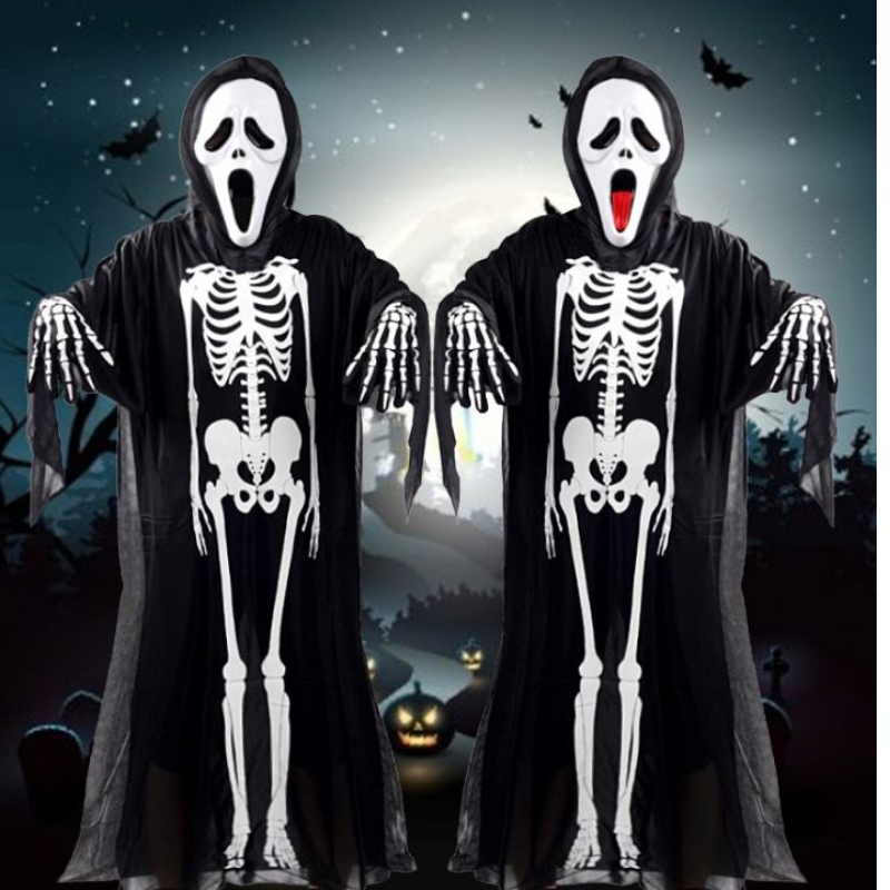 Lễ kỷniệm bữa tiệc Cosquerade Cosplay Halloween Trang phục Ghost Quần áo Người dân Skeleton Quần áo quần áo hộp sọ quần áo