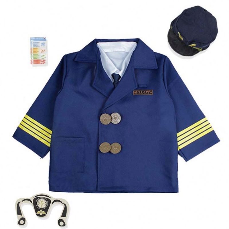 Boy Halloween Dress Up Set Kids Pilot Trang phục với phụ kiện HCBC-006