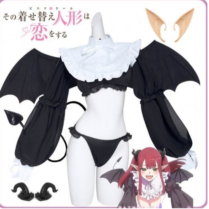 Ecowalson Anime Rizu Kyun Cosplay Trang phục của tôi trang phục của tôi lên Cosplay Kitagawa Marin Bikini Cosplay Trang phục Kuroe Shizuku Tóc giả