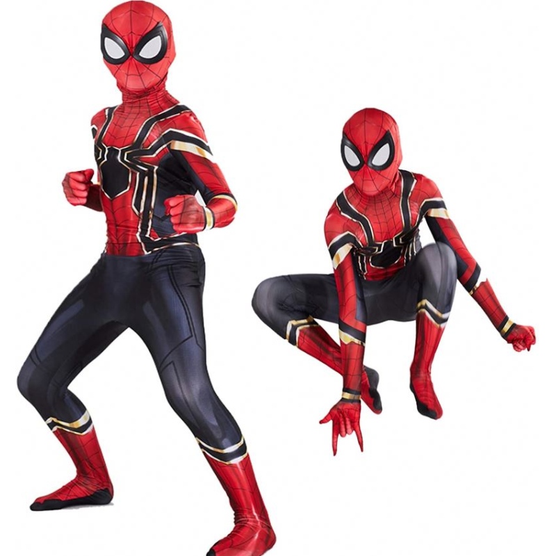 Trang phục trẻ em Halloween Trang phục tương thích Superhero Spiderman Suit Suits Kids Party Cosplay Phong cách 3D Quà tặng tốtnhất