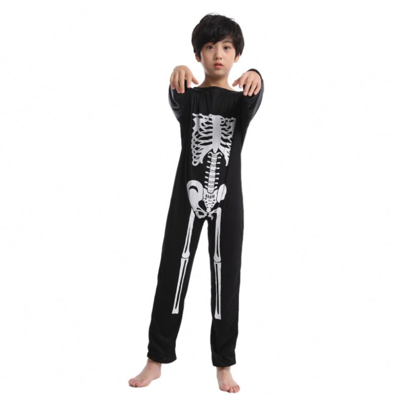 Trang phục trẻ em Halloween Zombie Cosplay Cosplay Skeleton Skull Skull Trang phục Jumpsuit Full Set Quần áo tiệc Carnival