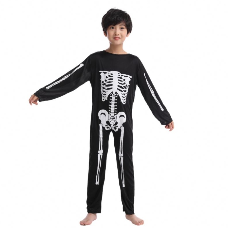 Trang phục trẻ em Halloween Zombie Cosplay Cosplay Skeleton Skull Skull Trang phục Jumpsuit Full Set Quần áo tiệc Carnival