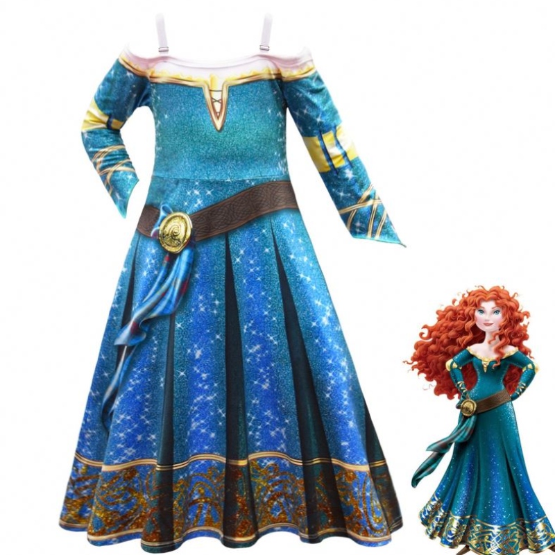 Halloween Braver Huyền thoại Merida Cosplay Dress Up Girls \\\\ \'váy váy