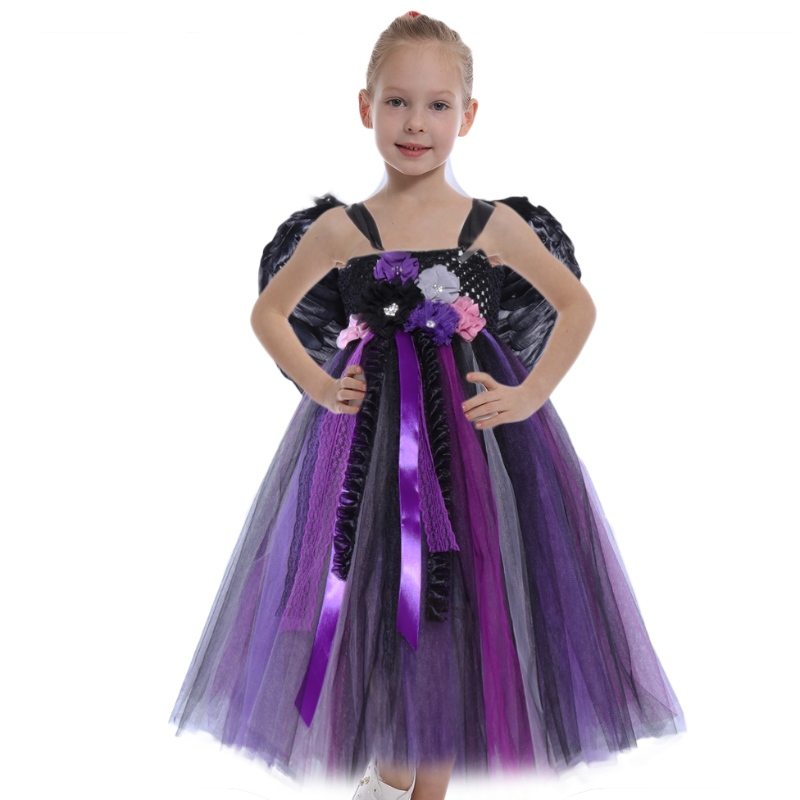 Amazon Hot Bán các cô gái Trang phục Halloween Trang phục ma cà rồng Phù thủy Cosplay Partete Party Tutu Dresses