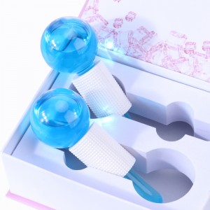 Magic Ice Roller Ball Blue Glitter Pink Fine Line Face Nâng đóng băng làm mát khuôn mặt làm đẹp Quả cầu băng