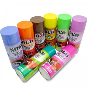 Chất lượng tốt lốp da silicone wax chăm sóc xe hơi aerosol xịt sáp buồng lái